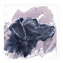 Card Black Labrador 2